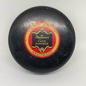 Vintage Max Factor Face Powder Tin Society Makeup Hollywood